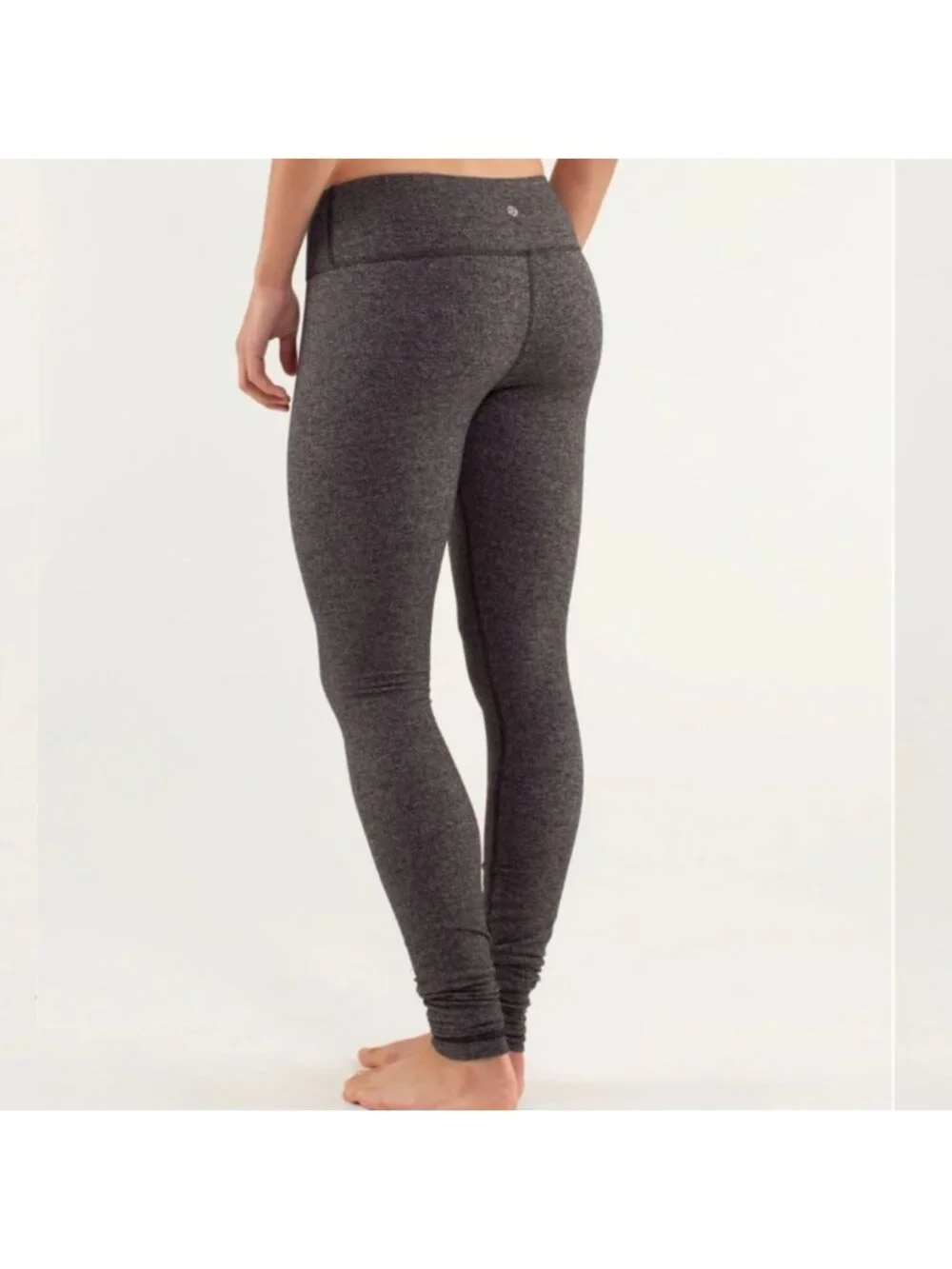 Lululemon Wunder Under Pant Herringbone Black / Rose Herringbone Black